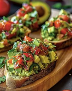 🥑🍅Bruschetta z puree z awokado 🥖🍃