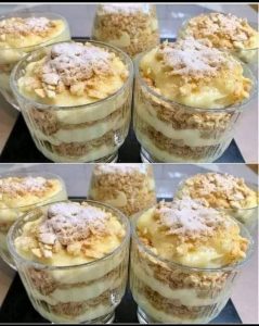 Kiedy jestem leniwy, zawsze robię ten deser. „Napoleon w szklance”: palce trzeba oblizać. Zjedzone w 2 minuty